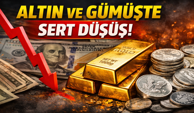 Altın ve Gümüşte Sert Geri Çekilme Yaşandı